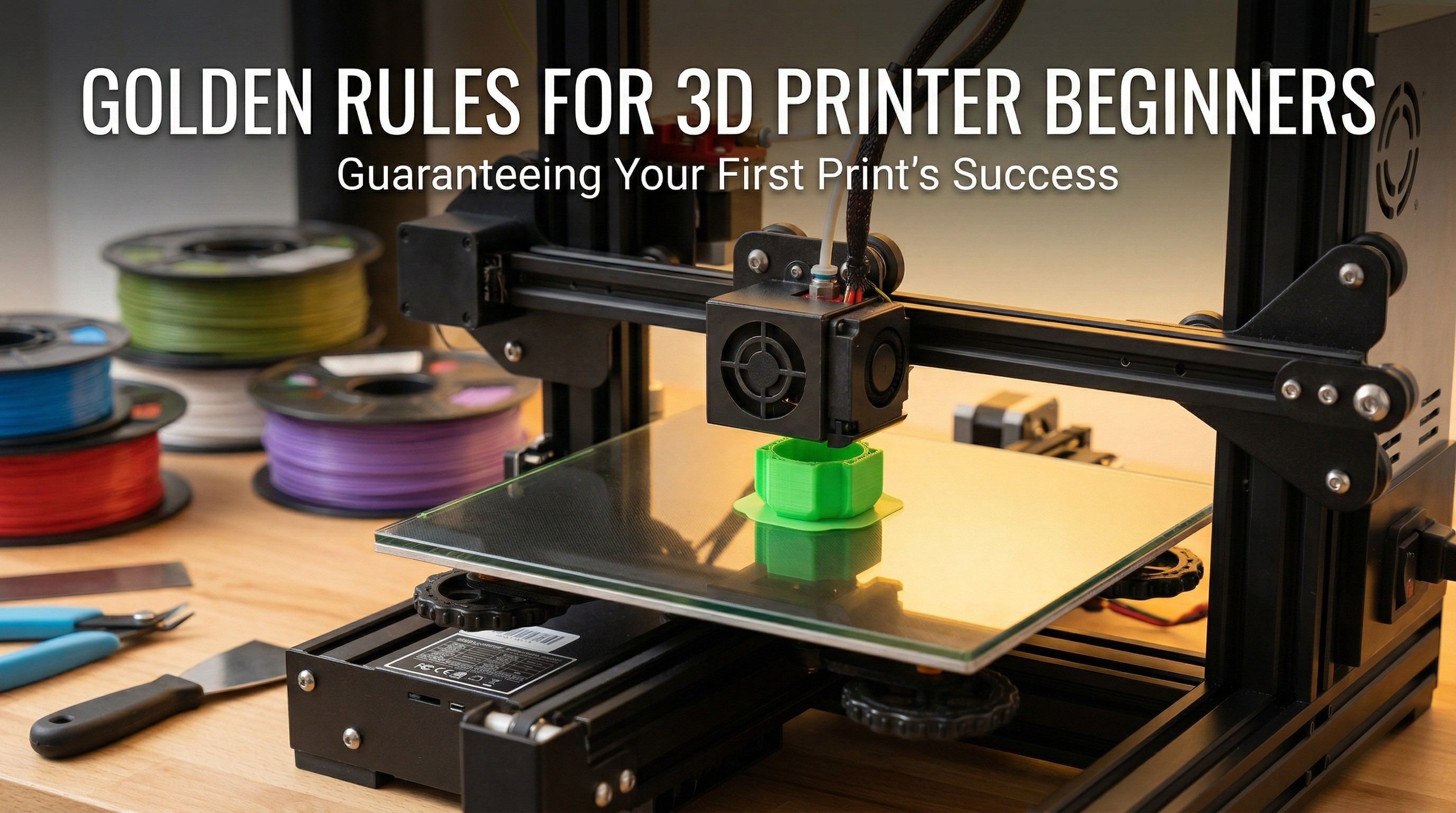 Golden Rules for 3D Printer Beginners: Guaranteeing Your First Print's Success