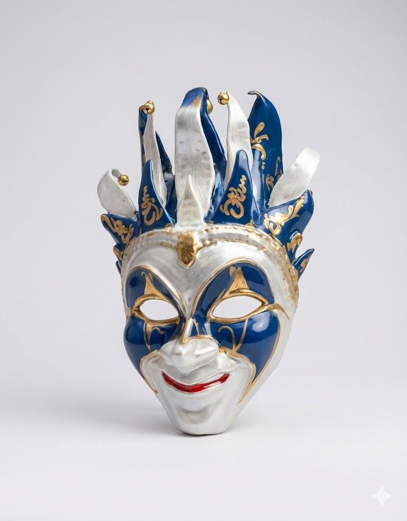 Venetian Joker Mask, Rare 3D Print STL File - Image 1