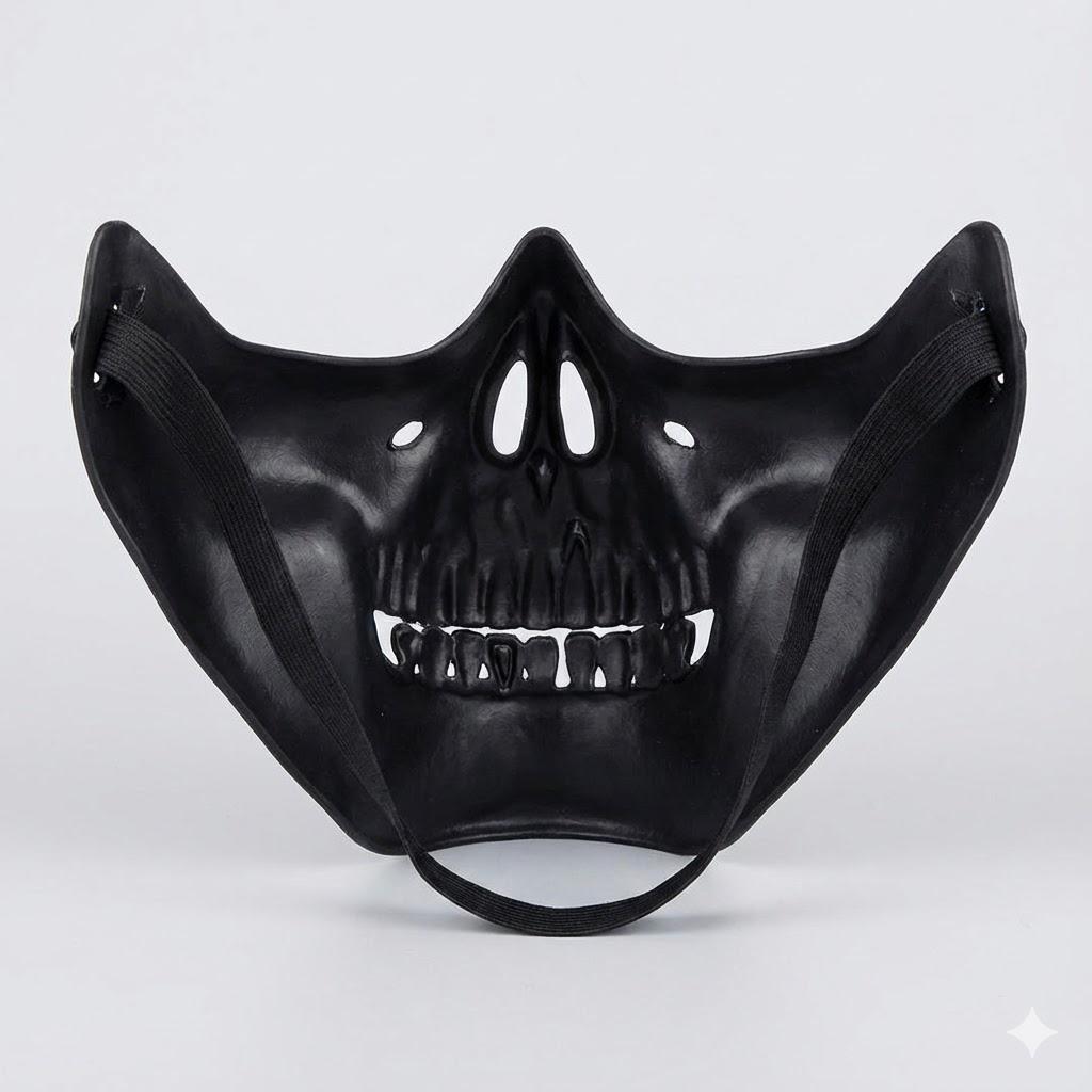 Skull Mask Motorcycle Chooper Gangsta Halloween Skull Man 3D Print STL File - Image 3