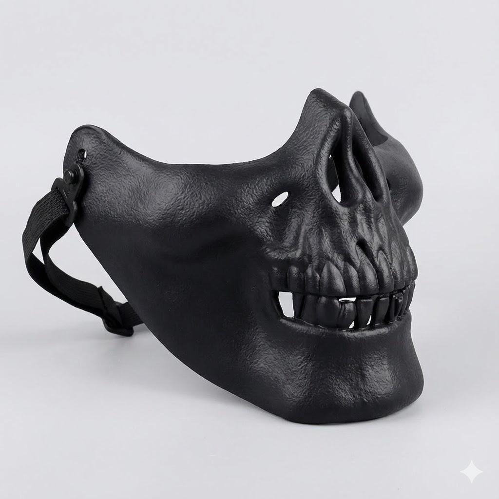 Skull Mask Motorcycle Chooper Gangsta Halloween Skull Man 3D Print STL File - Image 2